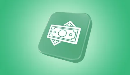 Зелен фон с иконка