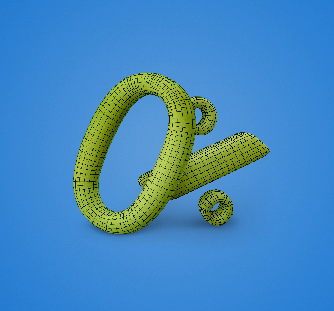 0% на син фон