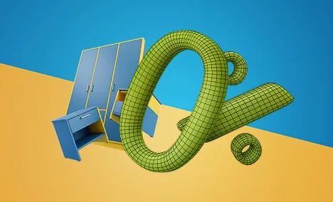 Мебели за спалнята с 0% лихва